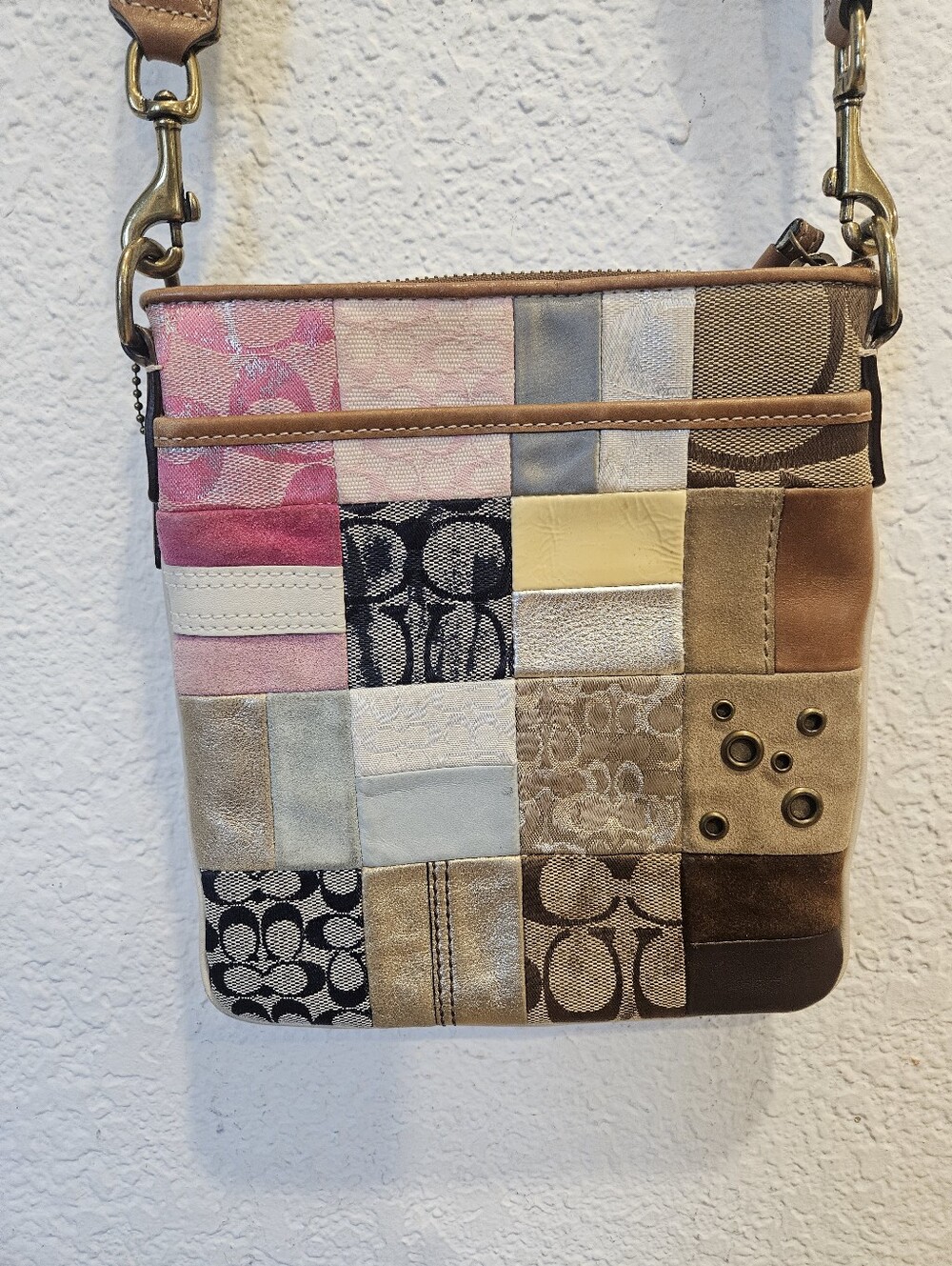 Coach Y2K Patchwork Swingpack Crossbody Messenger Bag